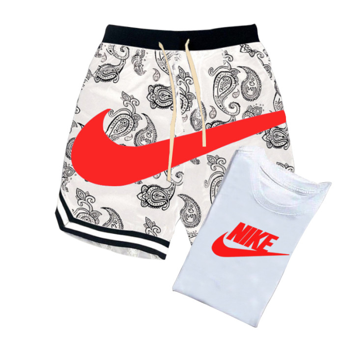 NIKE Men’s Crew Neck T-shirt and Shorts Set SNKS-017