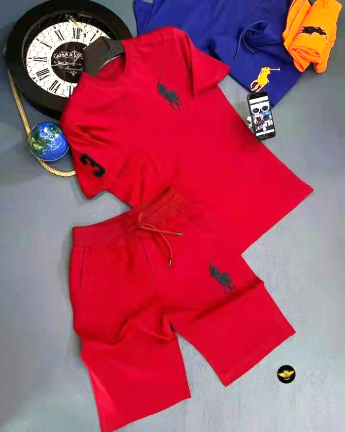 POLO Men’s Crew Neck T-shirt and Shorts Set SPLS-012