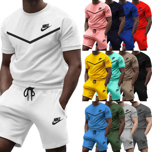 NIKE Men’s Crew Neck T-shirt and Shorts Set SNKS-024