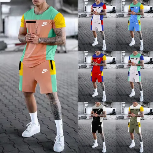 NIKE Men’s Crew Neck T-shirt and Shorts Set SNKS-045