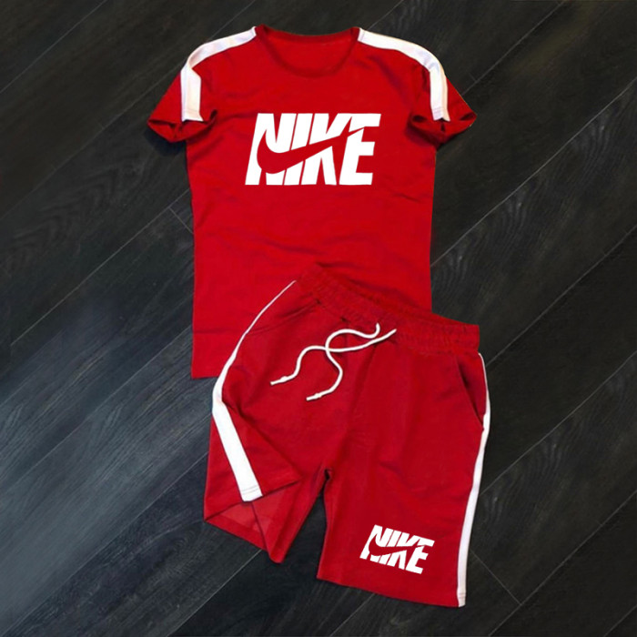 NIKE Men’s Crew Neck T-shirt and Shorts Set SNKS-052