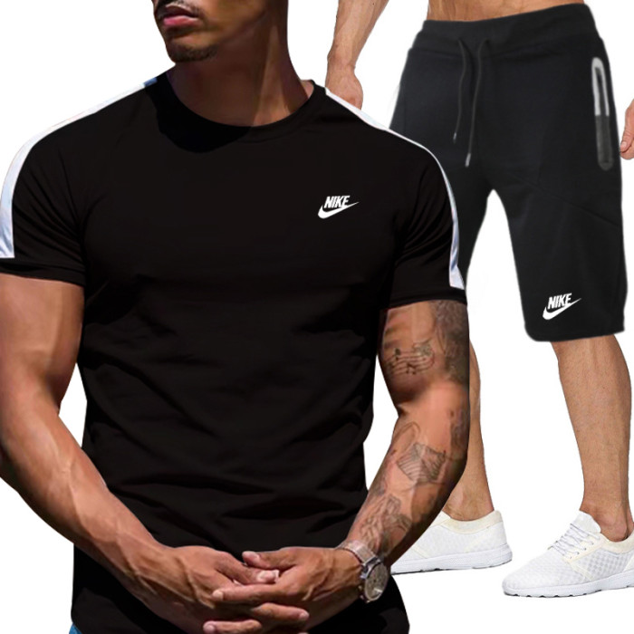 NIKE Men’s Crew Neck T-shirt and Shorts Set SNKS-030