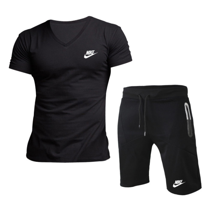 NIKE Men’s V-Neck Shirt and Shorts Set SNKS-027