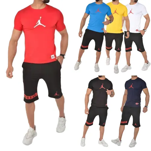 NIKE AIR JORDAN Men’s Crew Neck T-shirt and Shorts Set SNKS-022