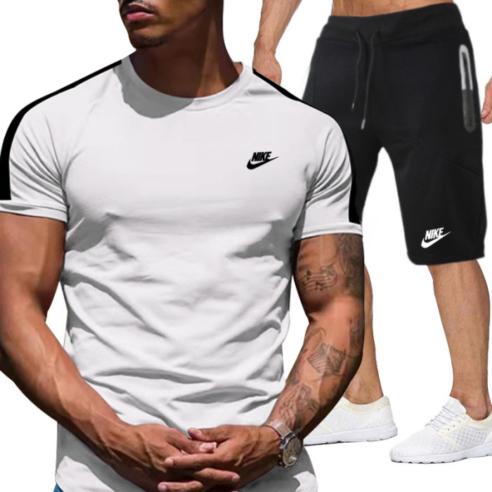 NIKE Men’s Crew Neck T-shirt and Shorts Set SNKS-030