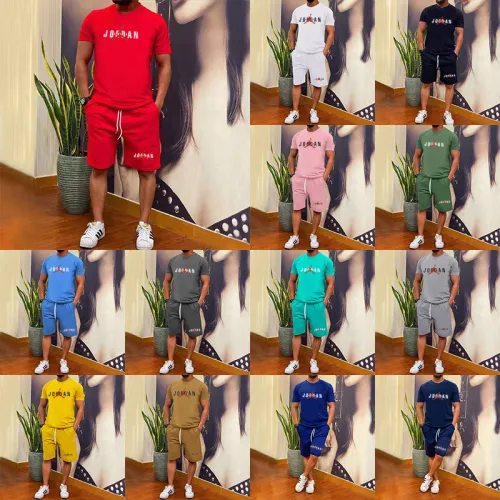NIKE AIR JORDAN  Men’s Crew Neck T-shirt and Shorts Set SNKS-054