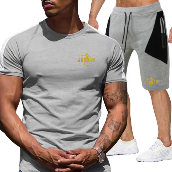 NIKE AIR JORDAN  Men’s Crew Neck T-shirt and Shorts Set SNKS-029