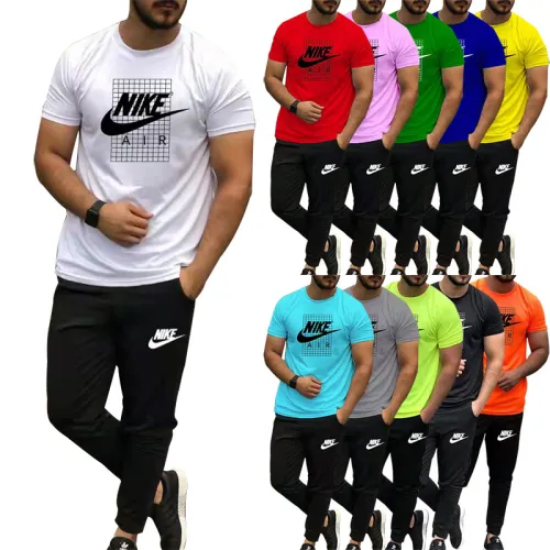 NIKE Men’s Crew Neck T-shirt and Trousers Set SNKS-073