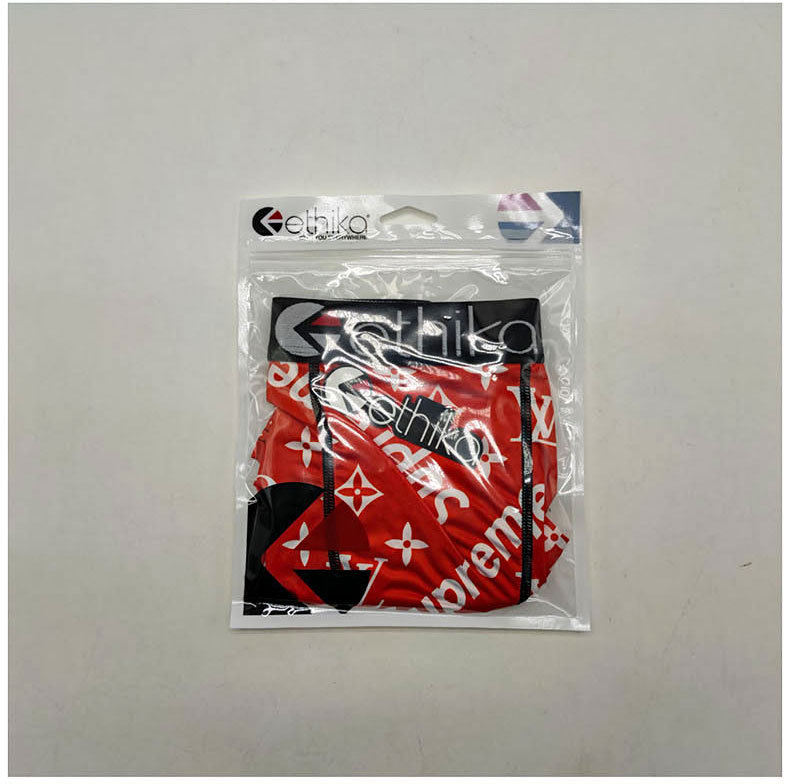 Louis Vuitton & Supreme Red Ethika Men's Boxers Briefs Wholesale