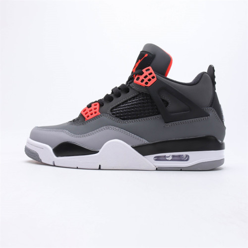 Nike WMNS Air Jordan 4 Retro Black/Greey/Red   with Box AR1000-012