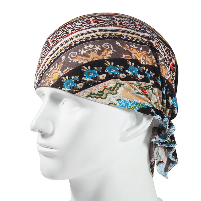 Pirate Bandana Thin Print Pattern Hat NDG-025