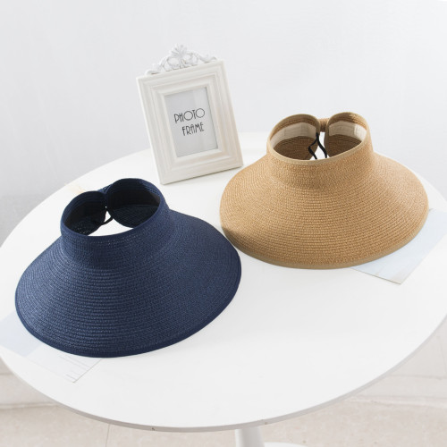 Copy Folding Wholesale Empty Top Straw Hat LA-047