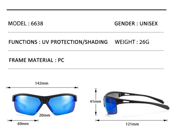 Men's Sports Outdoor Sunglasses SGL-025