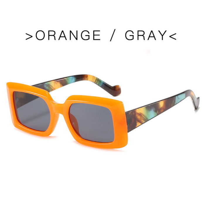 Colorblock Small Square Sunglasses SGL-049