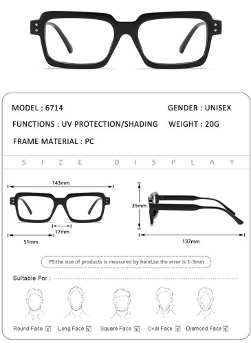 Women's Retro Small Frame Glasses SGL-042