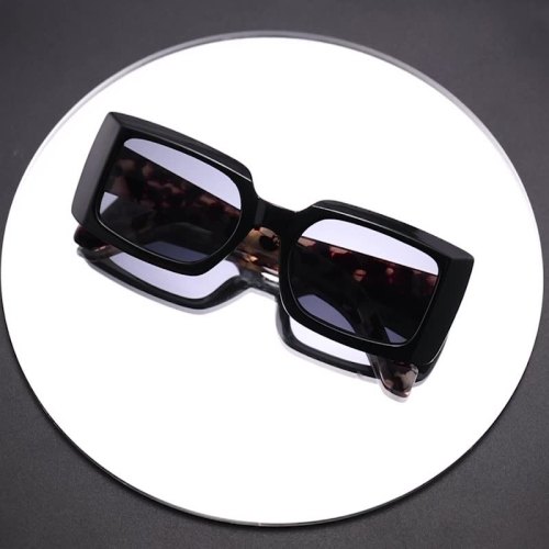 Colorblock Small Square Sunglasses SGL-049