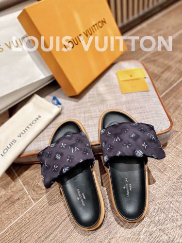 Louis Vuitton Wholesale Velcro Slippers for Women LVSP-013