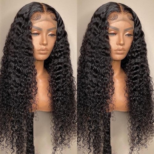 Women's Lace Curly Wig Chemical Fabric Hair WIG-015