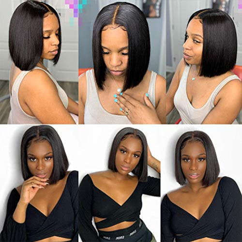 Front Human Hair short Bob Wigs  HH-005