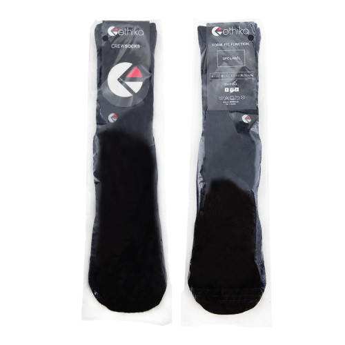 Ethika Black Crew Length Socks SOK-001