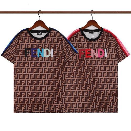 Fendi Men's Digital Print Pullover Short Sleeve FD-002