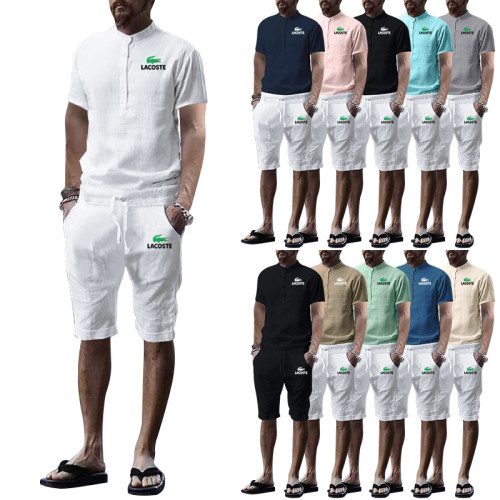 Lacoste Men’s Crew Neck T-shirt and Shorts Set LCTS-002