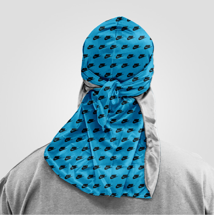 Nike Blue Designer Durag DX-055(MAKE TO ORDER, MOQ=30PCS)