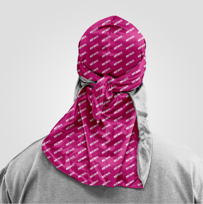 Nike Just Do It Pink Designer Durag DX-056(MAKE TO ORDER, MOQ=30PCS)