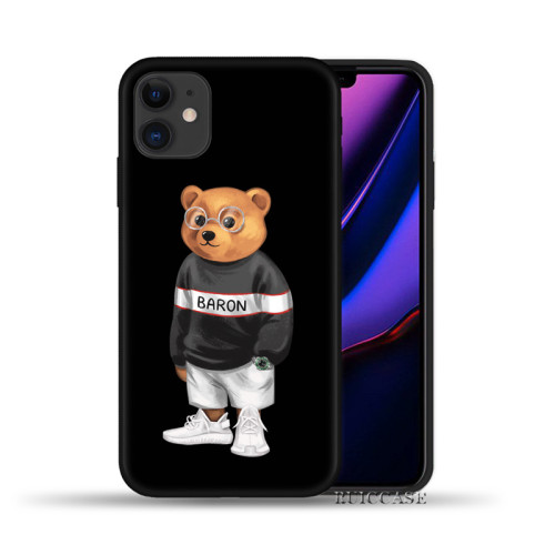 Cute Bear Fashion Brand Protective Case For iPhone 11 12 13 PC-063