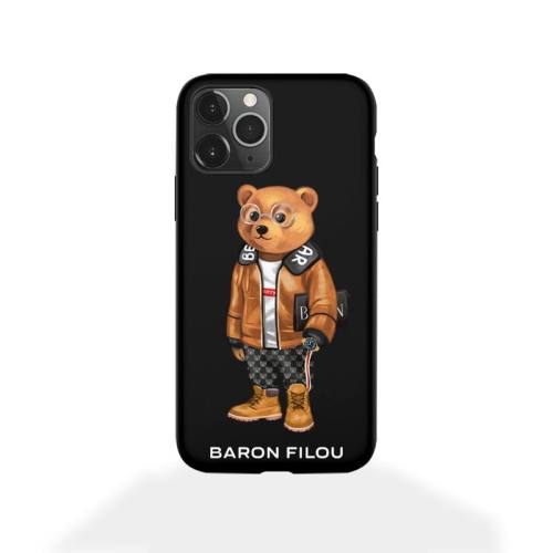 Cute BEAR Design Barons Phone Case for iphone 12 11 Pro Mini PC-076