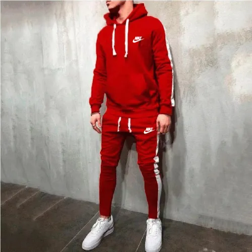Nike Hooded Loose Sweater Pants Two-Piece Set HOD-004