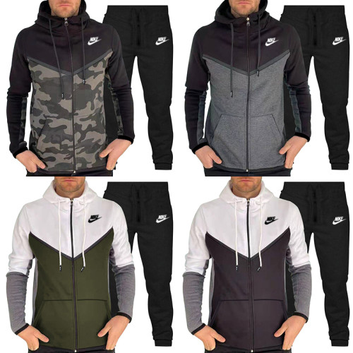 Nike Hooded Loose Sweater Pants Two-Piece Set HOD-020