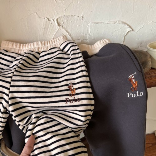 Polo Kids's 3-8 Year Striped Fleece Sweatpants KPL-025