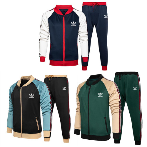 Adidas Autumn And Winter Men's Sweater And Pant Set ADST-063
