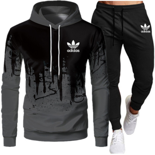 Adidas Autumn And Winter Men's Sweater And Pant Set ADST-062