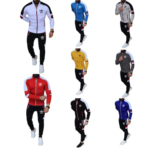 Adidas Autumn And Winter Men's Sweater And Pant Set ADST-025