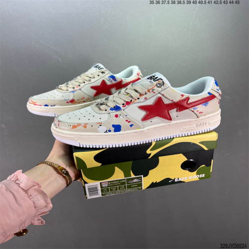 Bape x Nk Air Force 1'07 Low *A BATHING APE * with Box BAP-049