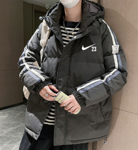 Nike Winter Counter Quality Down Jacket With Cap For Men And Women With All Tags AA-037