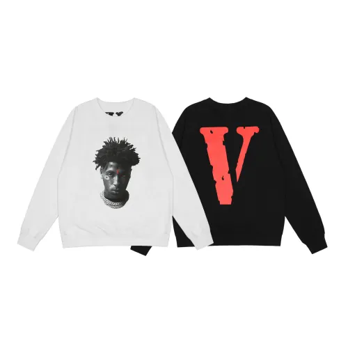 VLONE Hip Hop Figure With A Floral Collar Hoodie VH-037