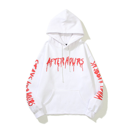 VLONE Alphabet Graffiti Loose Hoodie With Cap VH-118
