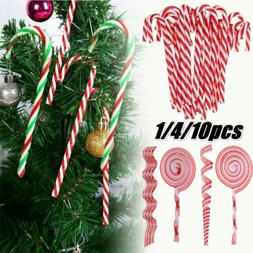 10 Pcs Christmas Tree Candy Cane Lollipop Pendant Xmas Tree CMSL-022