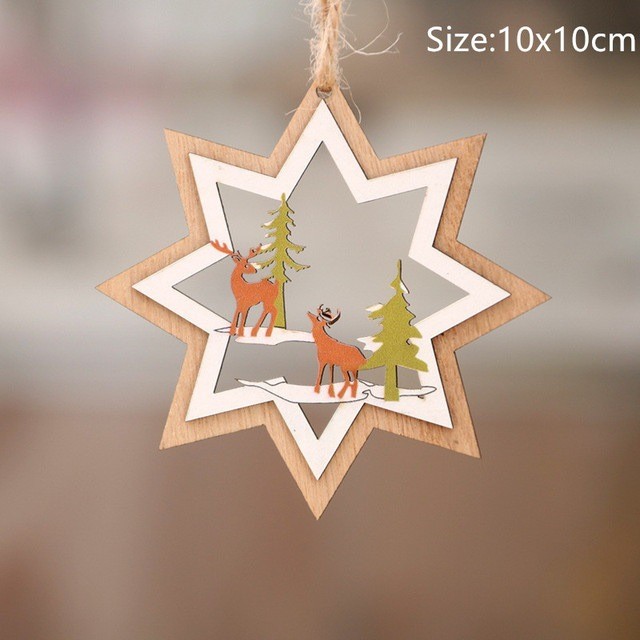 2023 The New Christmas Resin Pendant Xmas Tree Decoration CMSL-016