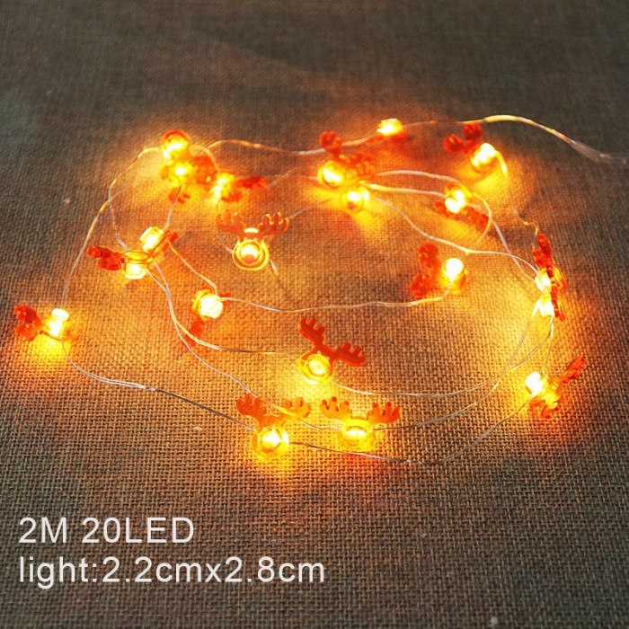 2M Santa Claus Christmas Tree LED String Lights Garland Snow CMSL-023