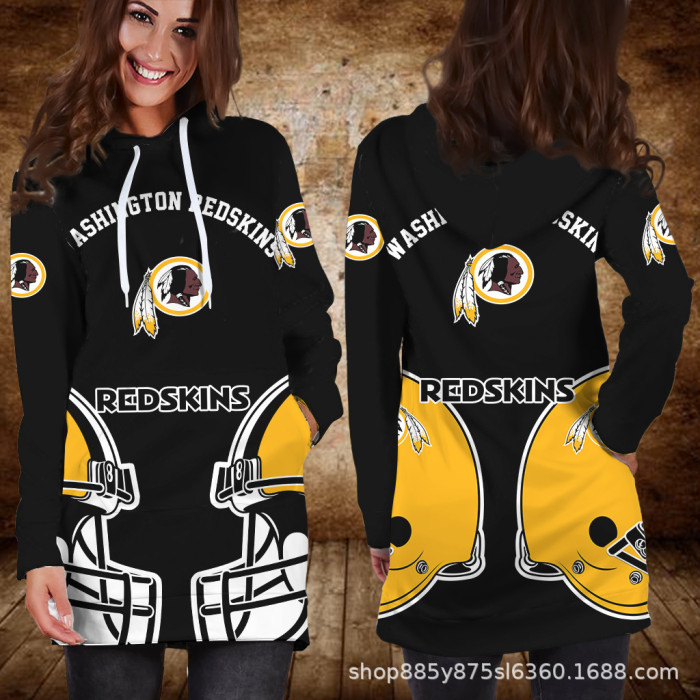 Nfl Women'S Sweatshirt Dress Long Hoodie UNF-003