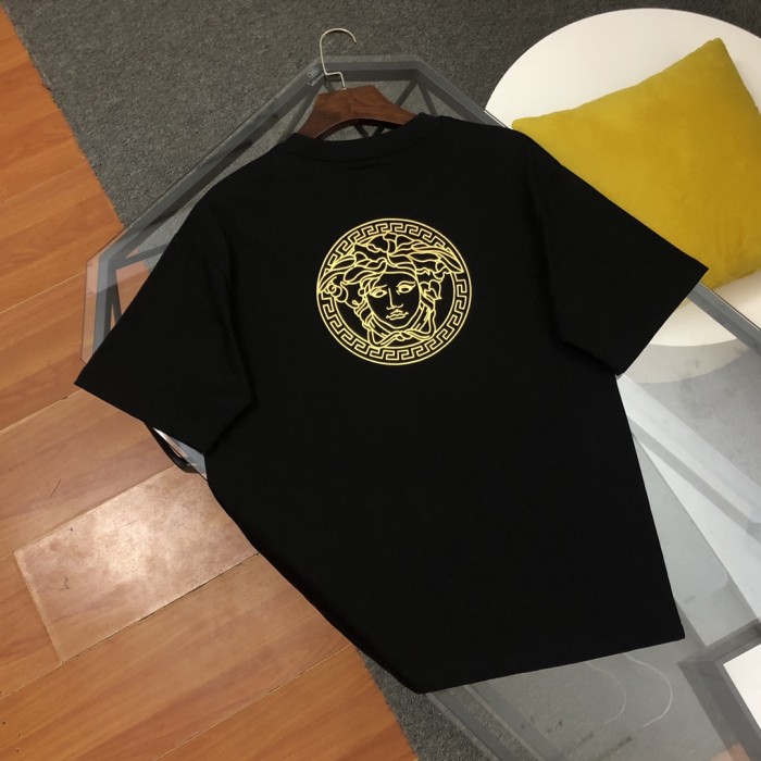 Versace Joint Fendi Counter Quality Embroidery Logo 100% Cotton For Men And Women T-shirt With All Tags AAVC-006