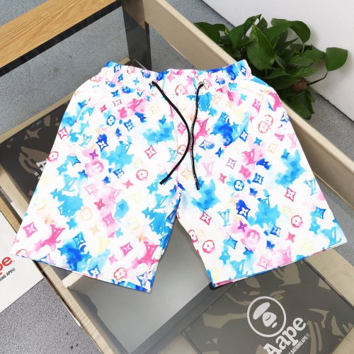 Louis Vuitton Counter Quality Colorful Printing For Men and Women Shorts With All Tags ALV-014