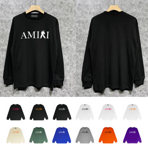 Amiri 100% Cotton Rabbit Letter Print Loose Men's T-Shirt AMI-038