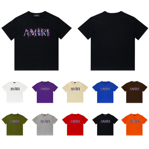 AMIRI Printed Cotton Loose Short-Sleeved T-Shirt AMI-082