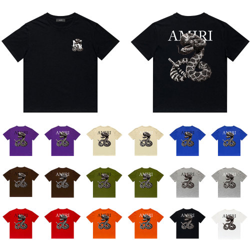 AMIRI Printed Cotton Loose Short-Sleeved T-Shirt AMI-080