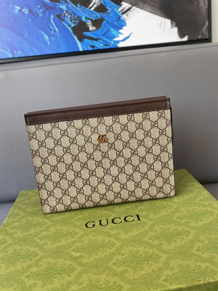 GUCCI Counter Quality Double GG Buckle 3.8CM Top Layer Cowhide Belt + Handbag + Wallet Set With Gift Box(box,invoice,bag) GCBT-003